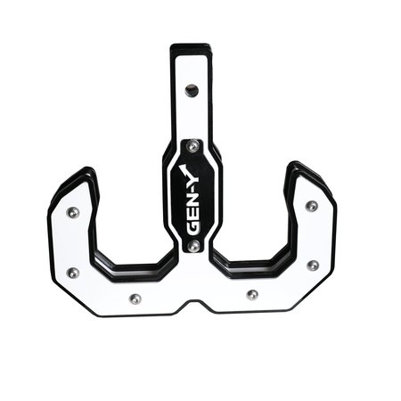 GEN-Y HITCH Hulk 2.0 16K Tow Hook 2 Shank Black/White GH-0069-W